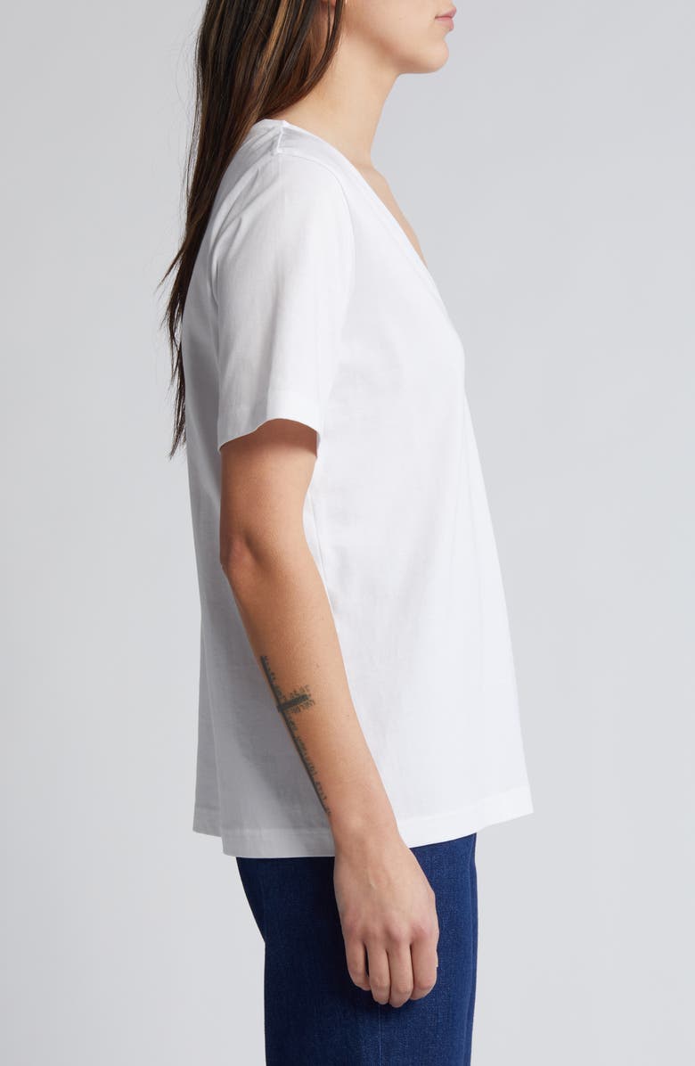 COS The V-Neck Organic Cotton T-Shirt, Alternate, color, 