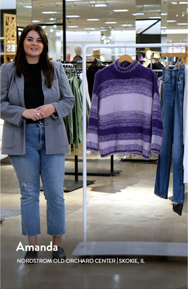 Ombré Stripe Turtleneck Sweater, sales video thumbnail