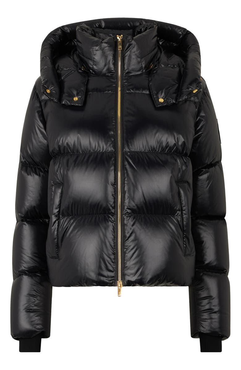 Moose Knuckles Moonstone Water Repellent 800 Fill Power Down Jacket with Removable Hood, Alternate, color, Black