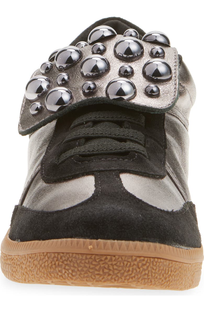 Chocolat Blu Vice Studded Sneaker, Alternate, color, Gunmetal Leather