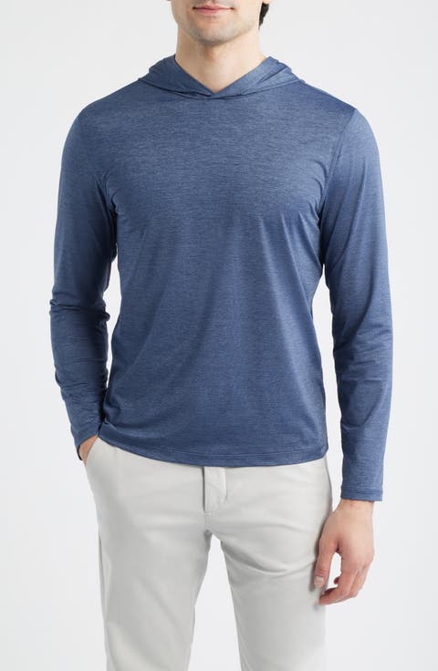 Mélange Ice Stretch Nylon Hoodie