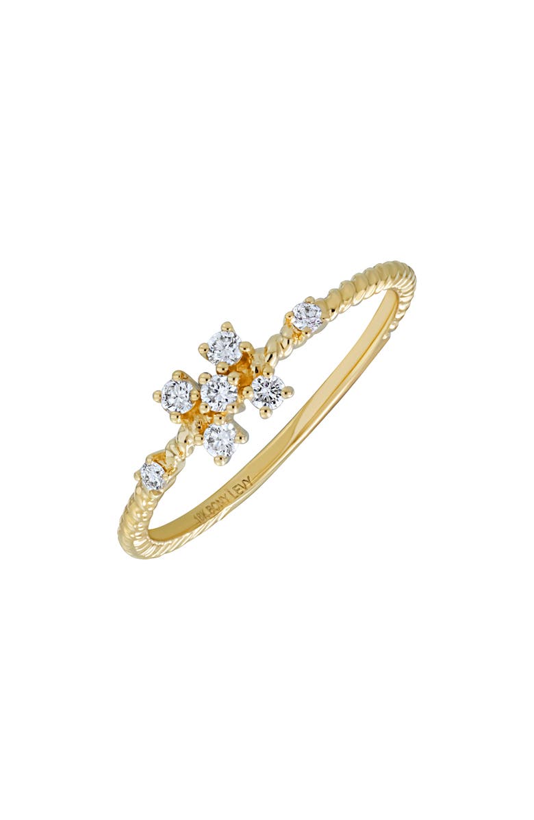 Bony Levy Liora 18K Yellow Gold Diamond Stackable Ring, Main, color, 18K Yellow Gold