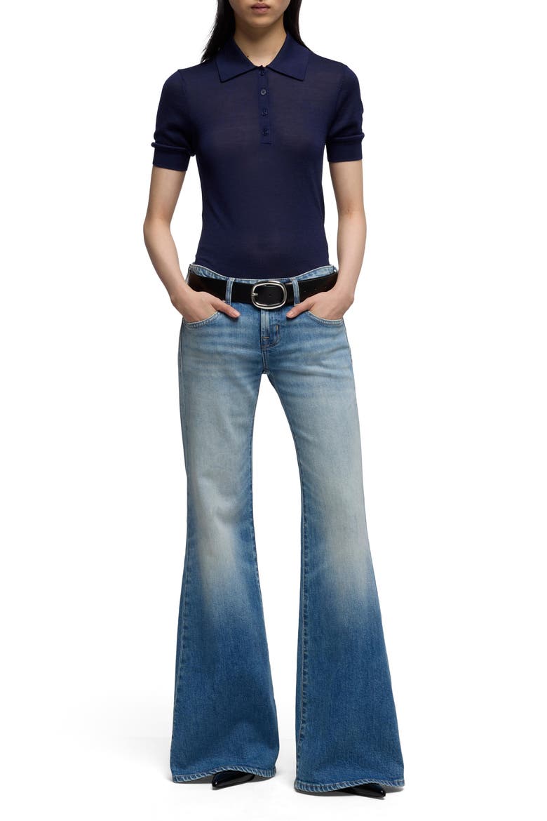 Low Flare Jeans, Alternate, color, BLUE HAZE