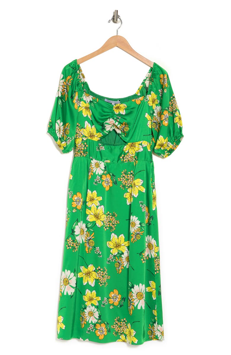 green emerald velvet dress Green Ruffle-Sleeve Poplin Maxi Dress  New York & Company