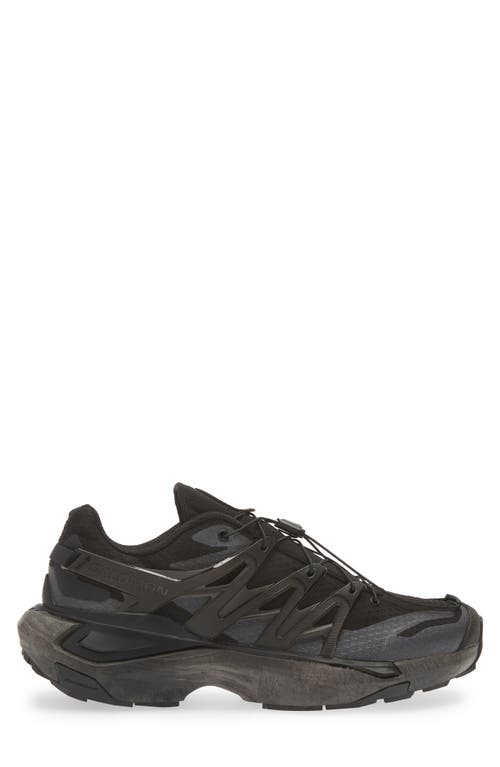 Salomon Xt Pu.re Advanced Rubber-trimmed Mesh Sneakers In Black