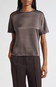 Reiss Lena Crewneck Silk T-Shirt