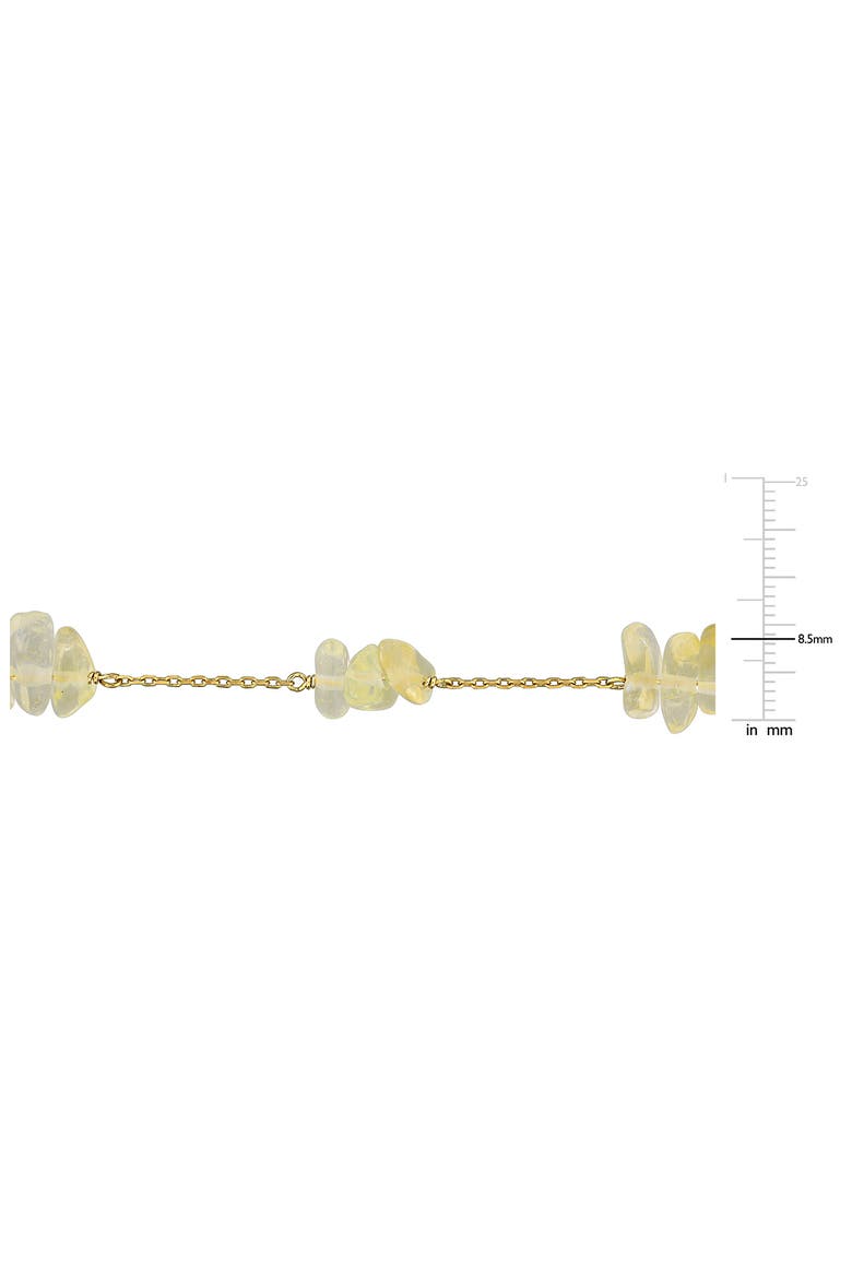 Gemstone Station Necklace, Alternate, color, YELLOW