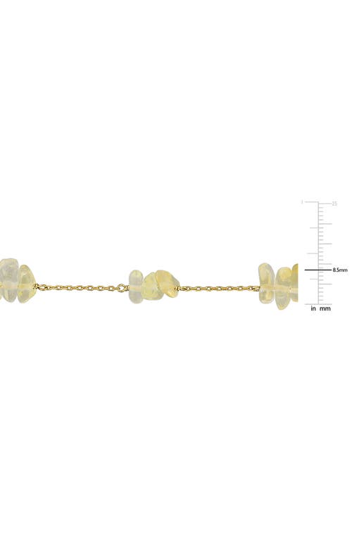 Delmar Gemstone Station Necklace In Gold