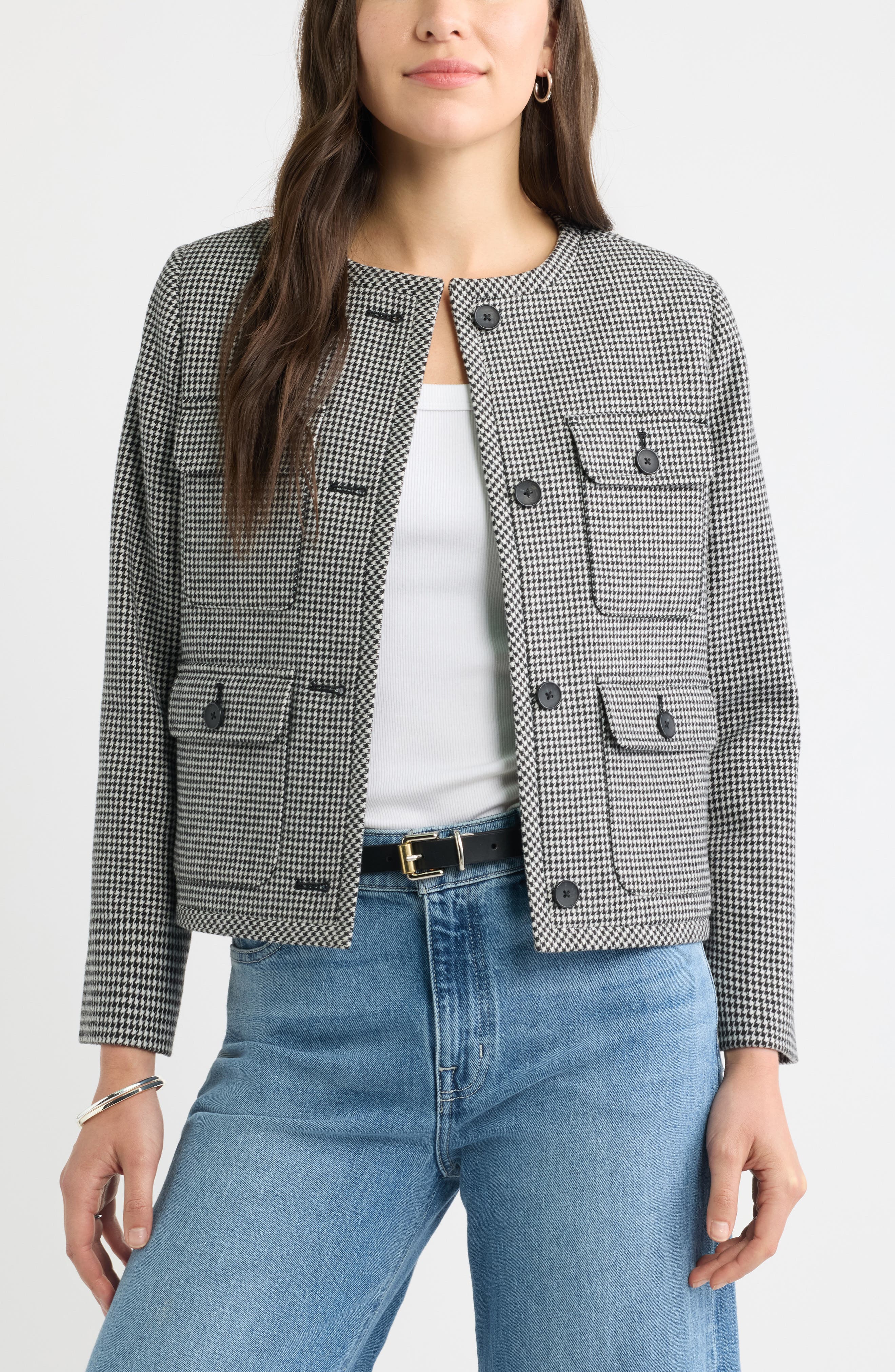 selected BLACK- IVORY HOUNDSTOOTH