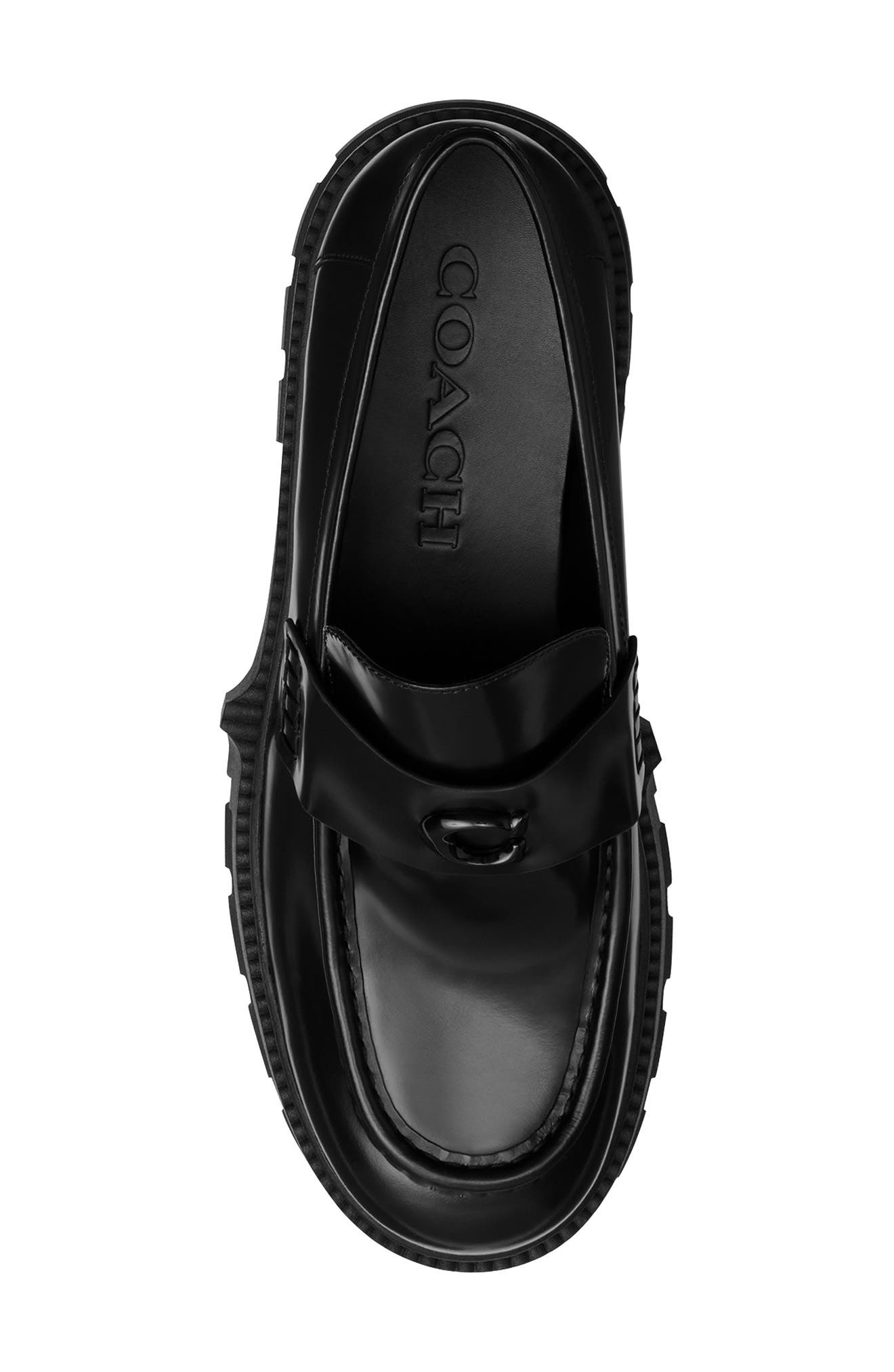 COACH Platform Loafer, Alternate, color, Black