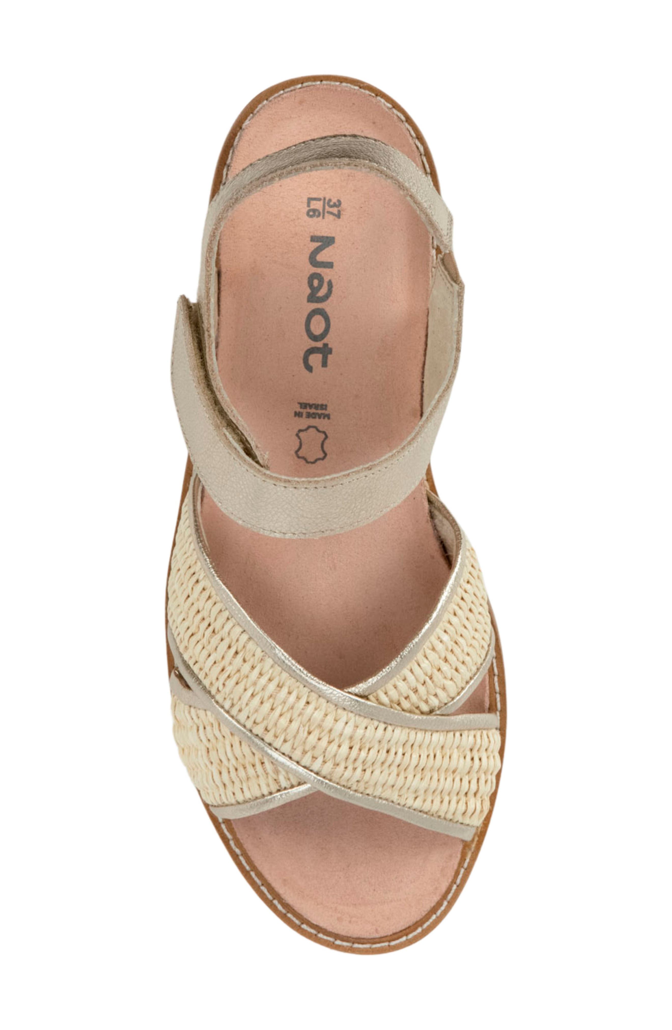 Pavlova Platform Sandal, Alternate, color, RADIANT GOLD/ BLONDE RAFFIA