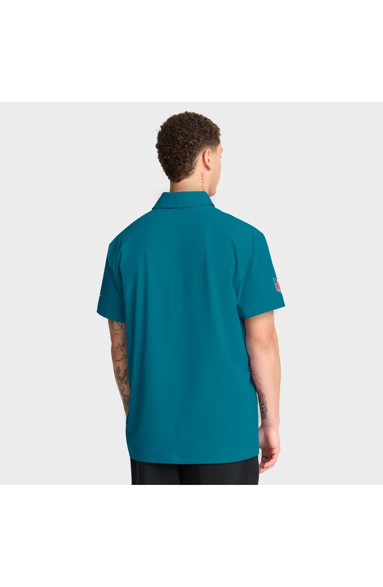 Nike Men's Nike Teal Jacksonville Jaguars Sideline City Pride Woven Performance Polo, Alternate, color, Teal