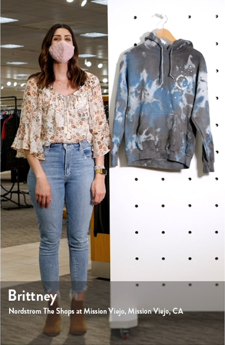 Women's Celestial Tie Dye Hoodie, sales video thumbnail