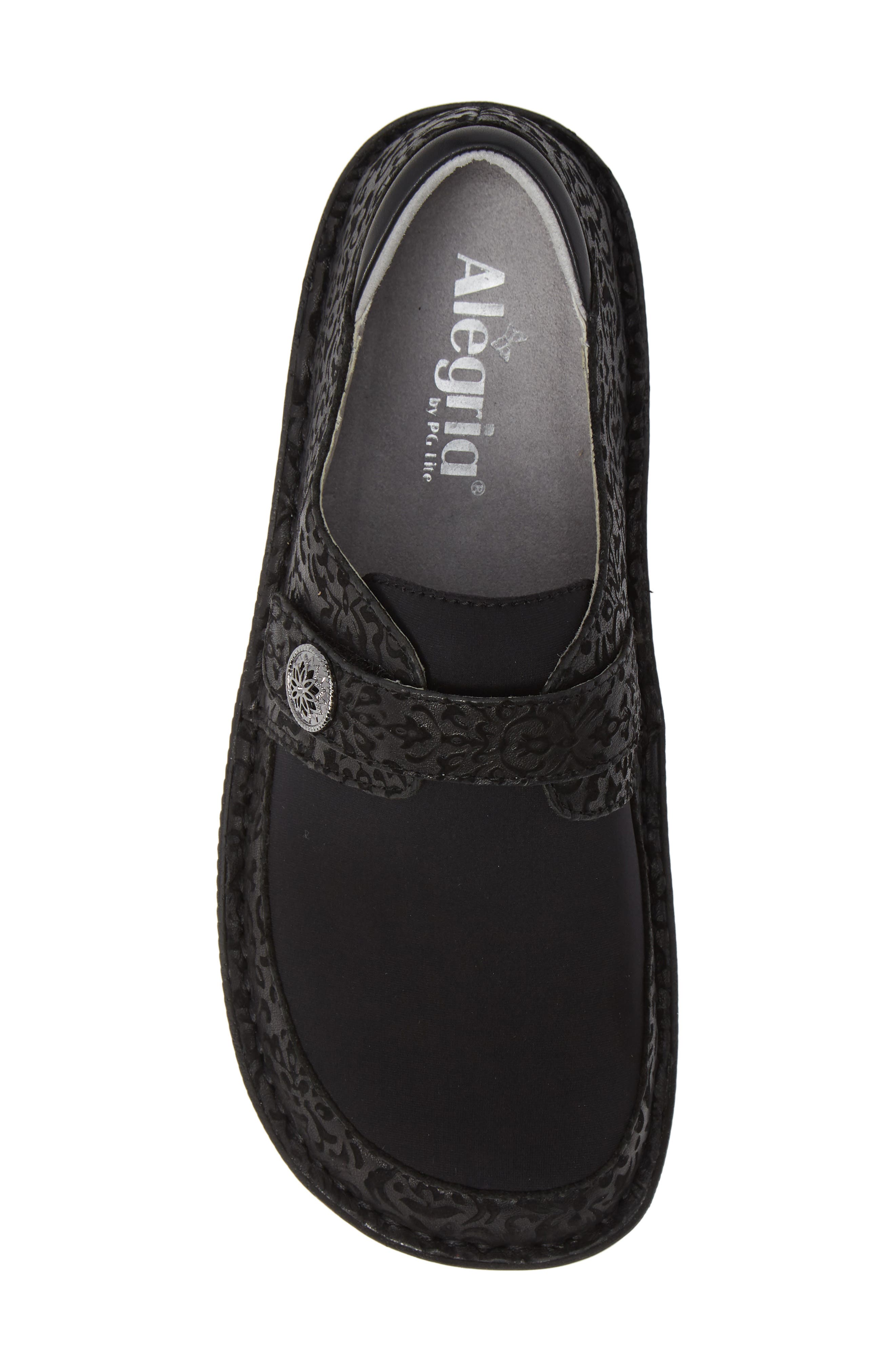 Alegria Brenna Slip-On, Alternate, color, BLACK LEATHER