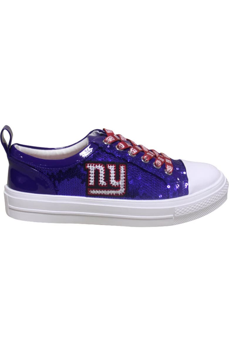 CUCE Women's Cuce Royal New York Giants Team Sequin Sneakers, Alternate, color, Royal