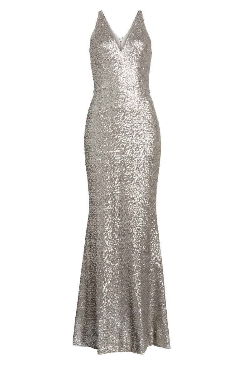 Harper Mermaid Gown, Alternate, color, PLATINUM