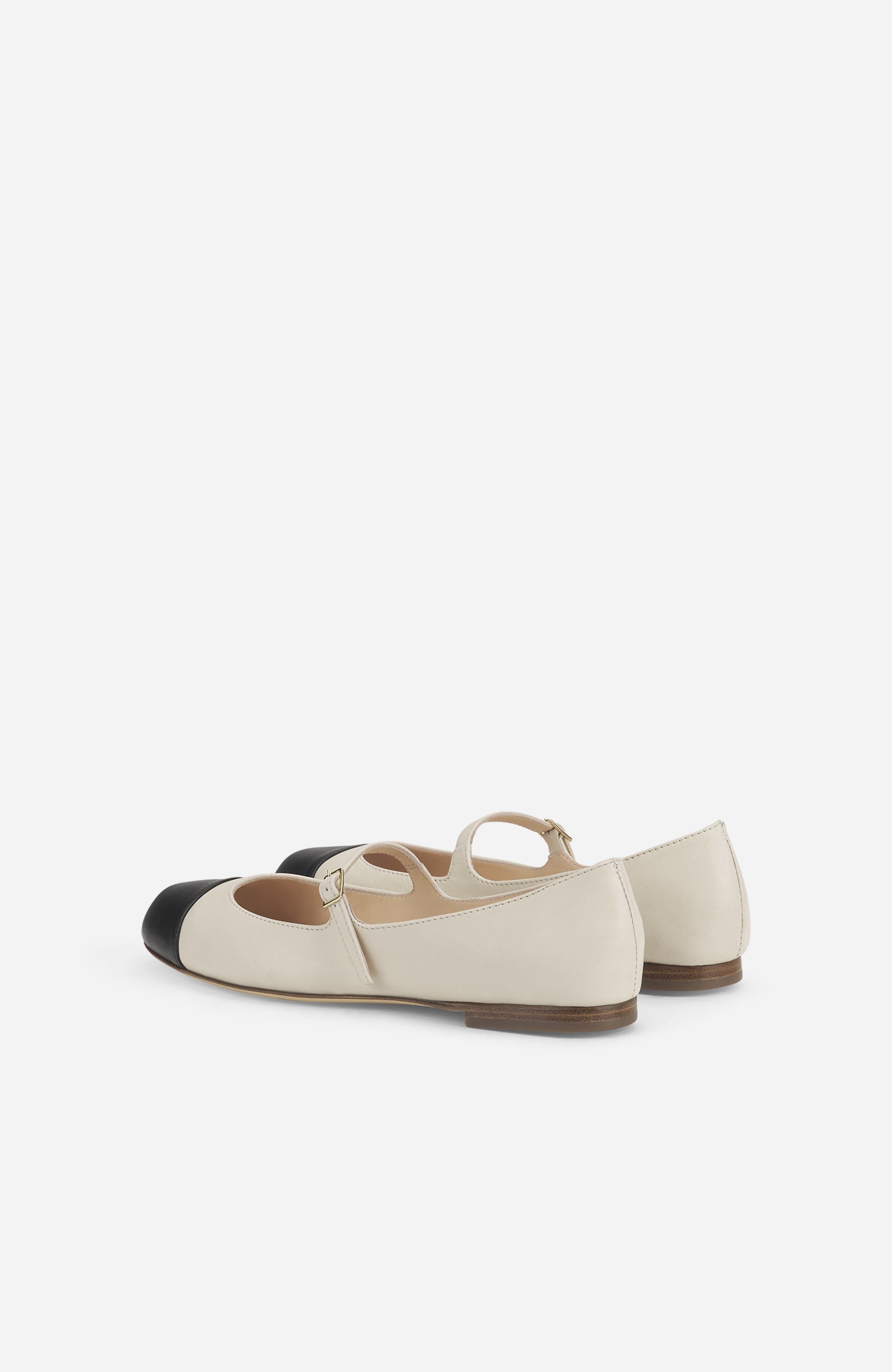 Milly Cap Toe Ballet Flat, Alternate, color, Milky