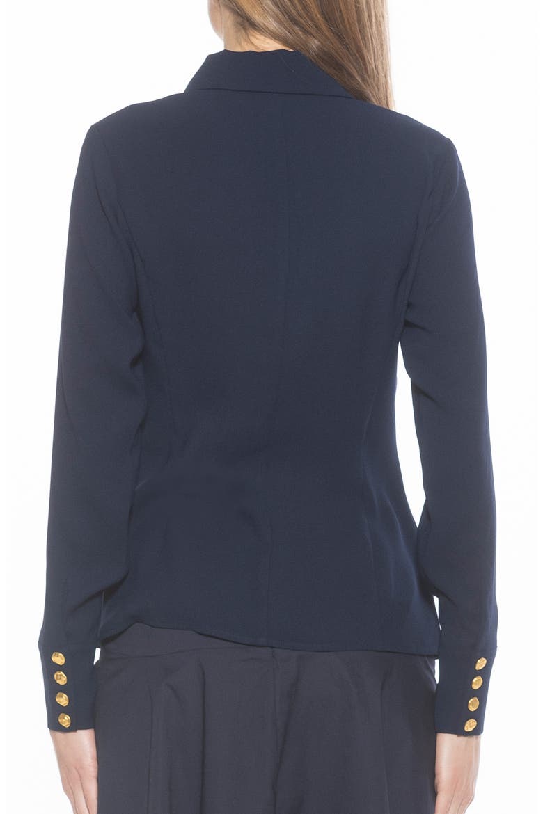 Leland Button-Up Shirt, Alternate, color, NAVY