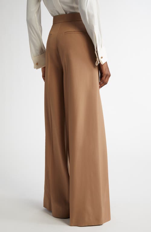 Max Mara Womens Ninfa High-rise Wide-leg Wool Trousers Camel In Camel