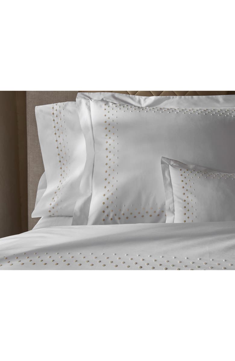 Matouk Dorothy 600 Thread Count Set of 2 Pillowcases, Alternate, color, Natural Ombre