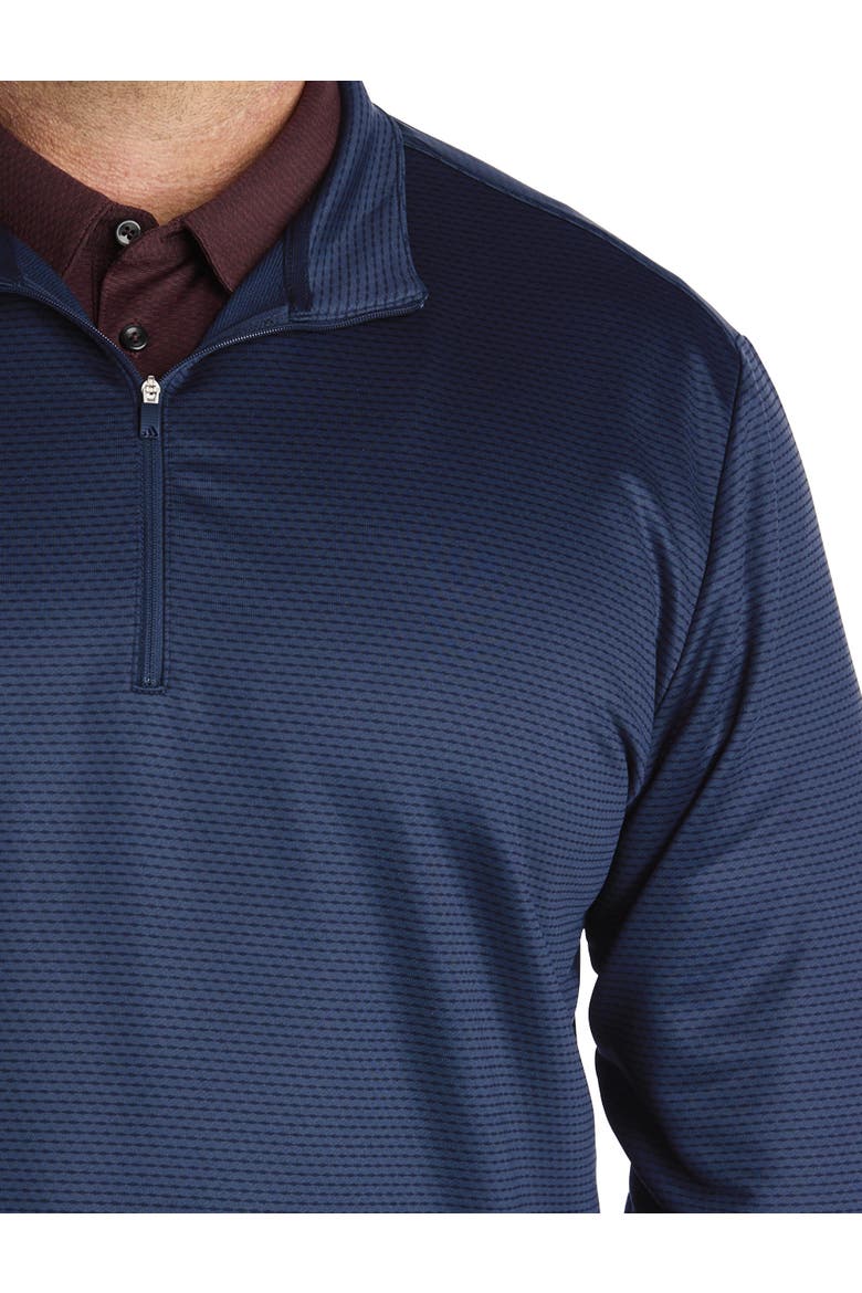 Big & Tall 1/4-Zip Performance Pullover, Alternate, color, COLLEGIATE NAVY
