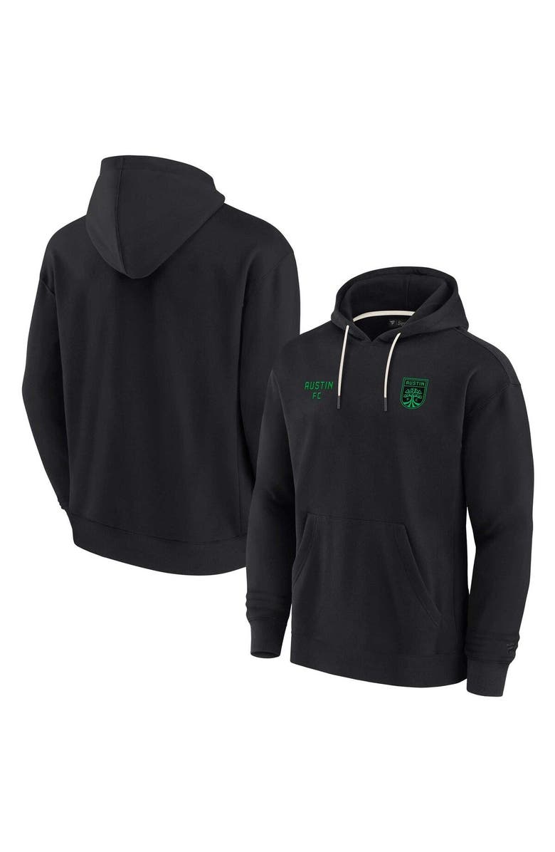 Fanatics Signature Unisex Fanatics Signature Black Austin FC Elements Super Soft Fleece Pullover Hoodie, Main, color, Black