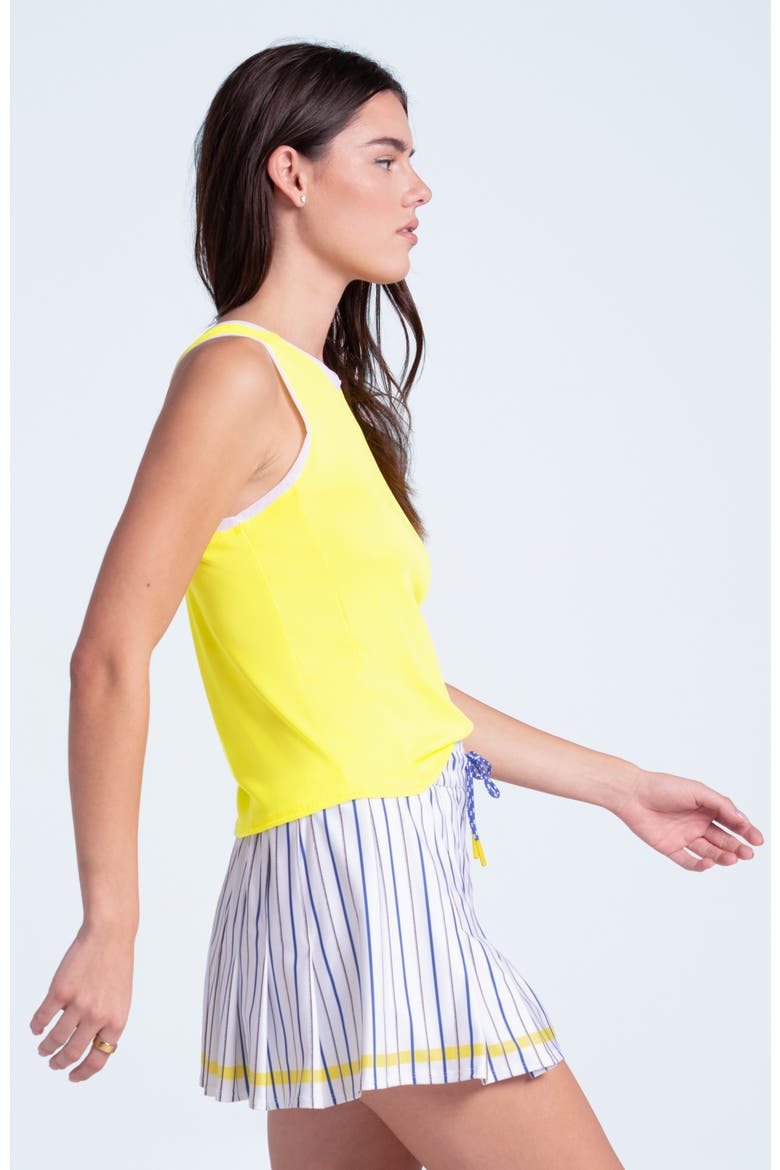 Womens' Airplay Rib Tank, Alternate, color, Yellow