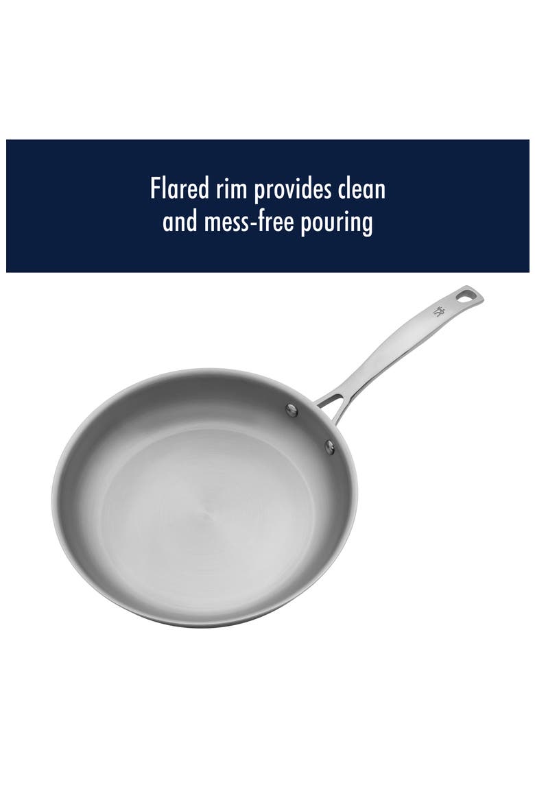 Clad 10-Inch Frying Pan with Lid, Alternate, color, SILVER