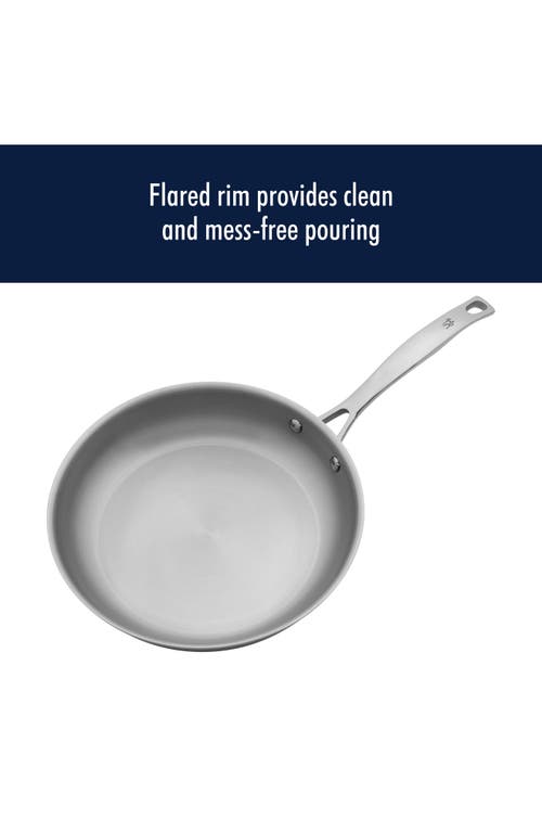 Henckels Cutlery Clad 10-inch Frying Pan With Lid In Silver