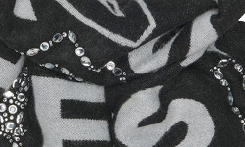 Karl Lagerfeld Paris Karl Jumble Muffler Scarf In Black