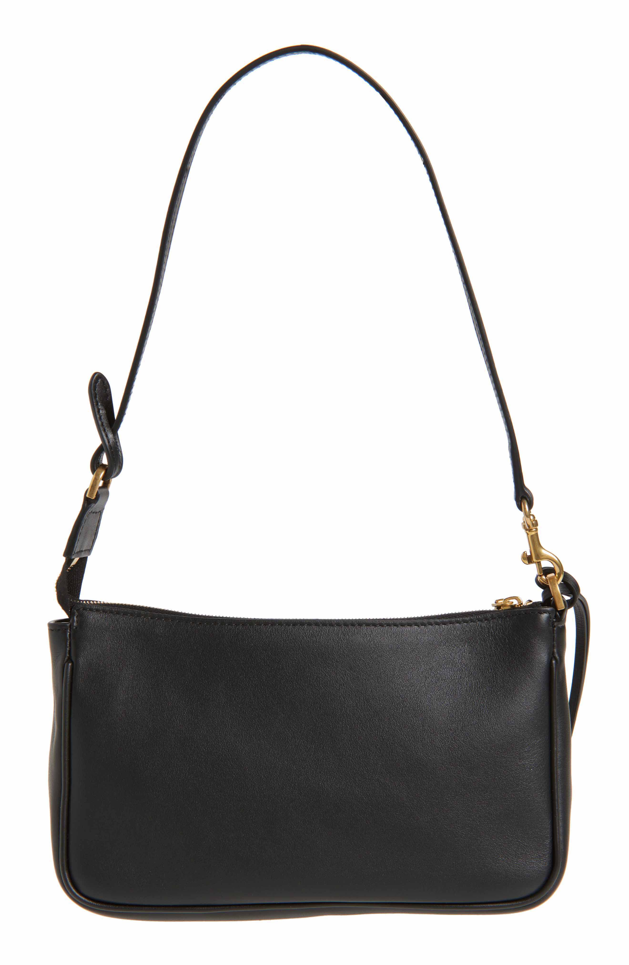 Balenciaga Mini Rodeo Leather Sling Pouchette, Alternate, color, Black