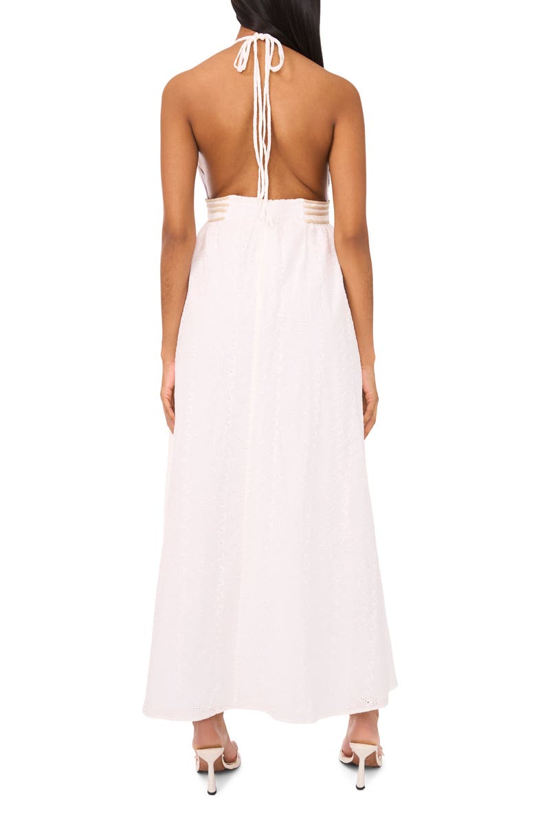 Parker The Brynn Halter Dress, Alternate, color, Lucent White