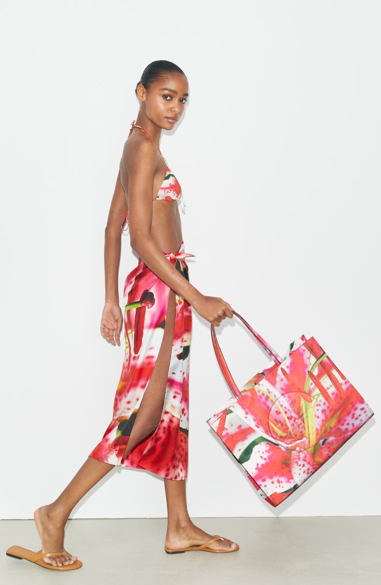 Tory Burch Ella Print Tote, Alternate, color,