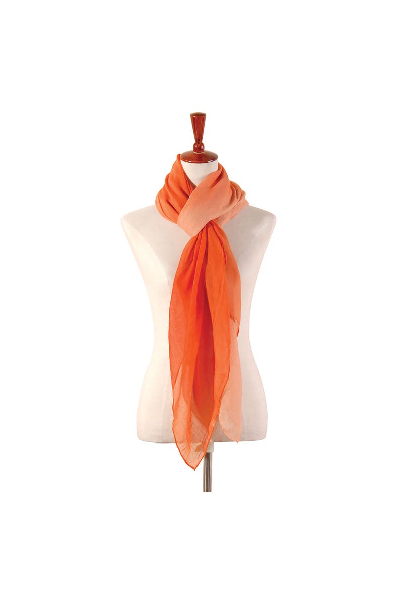 Tangerine Scarf/Wrap, Main, color, Orange