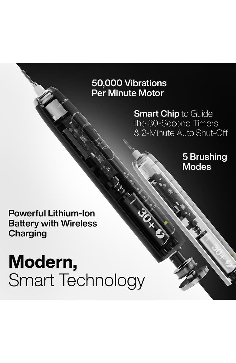 AQUASONIC Pro Home & Travel System Ultra-Whitening Toothbrush Set with UV Sanitizer, Alternate, color,