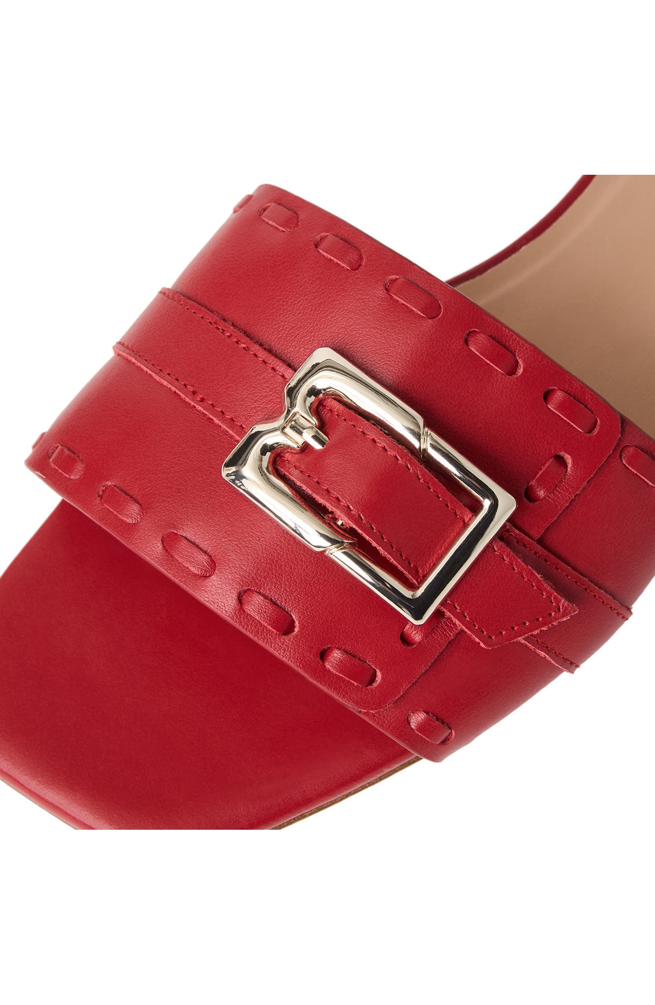 Bruno Magli Bellini Buckle Strap Slide Sandal, Alternate, color, Berry Nappa