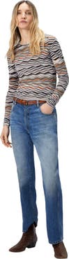 Missoni Five-pocket Mid-rise Washed Denim Pants