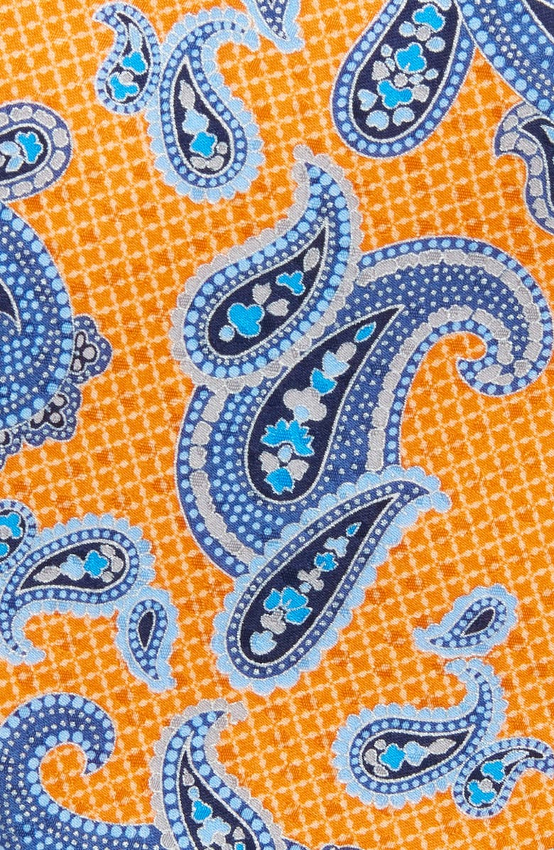 Nordstrom Paisley Silk Tie, Alternate, color, Orange