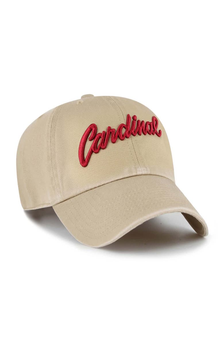 '47 Men's '47 Khaki Stanford Cardinal Clean Up Adjustable Hat, Alternate, color, Khaki