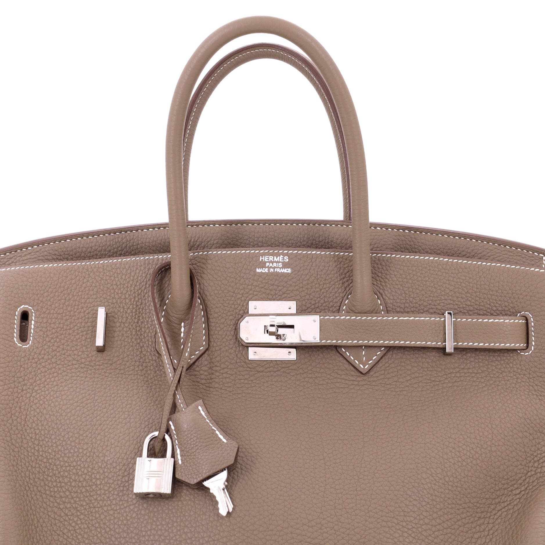 Pre-Owned Hermes Birkin Handbag Grey Togo with Palladium Hardware 35, Alternate, color, 