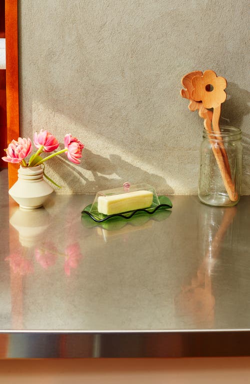 Areaware Everything Nice Butter Dish In Green