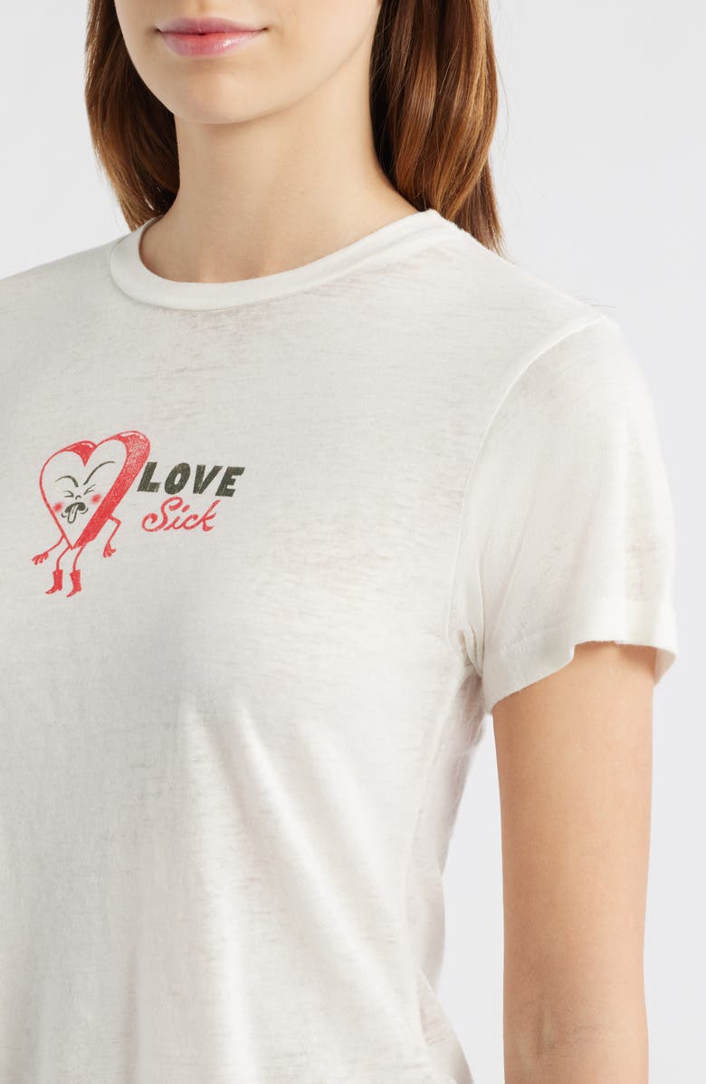 Daydreamer Love Sick Cotton Blend Graphic T-Shirt, Alternate, color, Vintage White