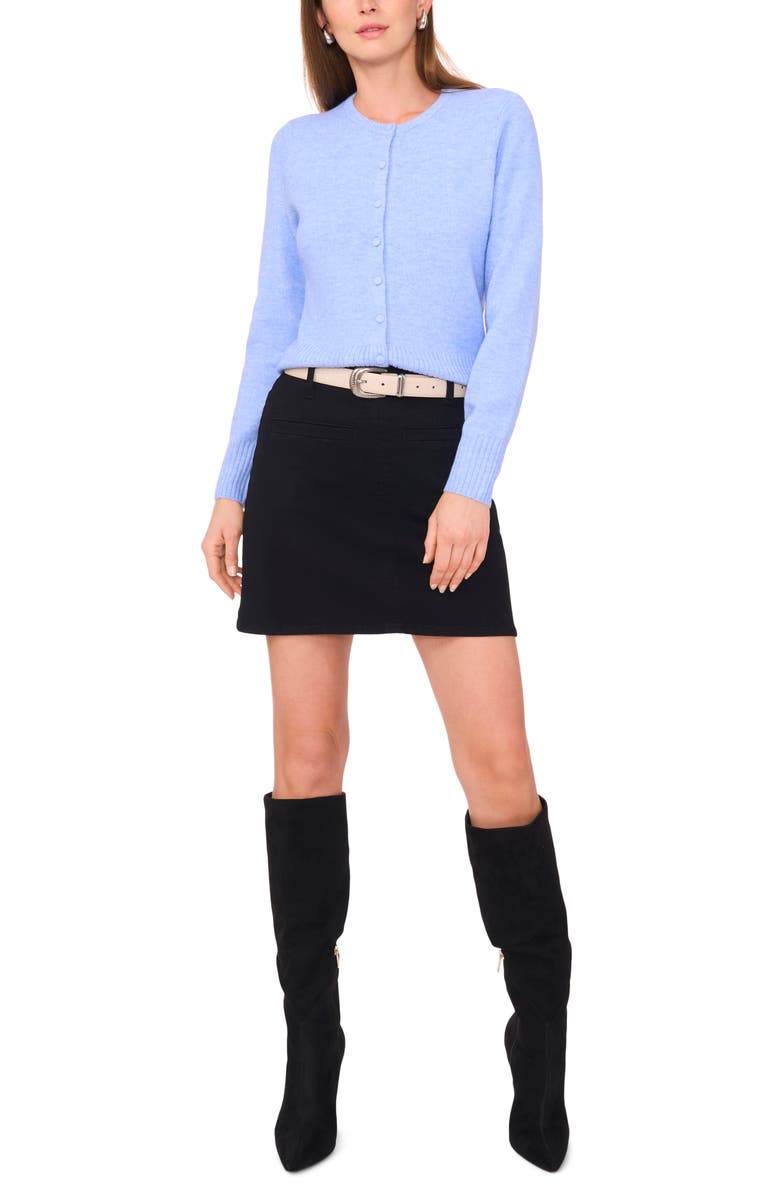 Vince Camuto Button-Up Cardigan, Alternate, color, Marine Blu