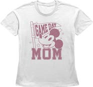 Mickey & Friends Women's Game Day Mom Short Sleeve Straight Fit T-Shirt
