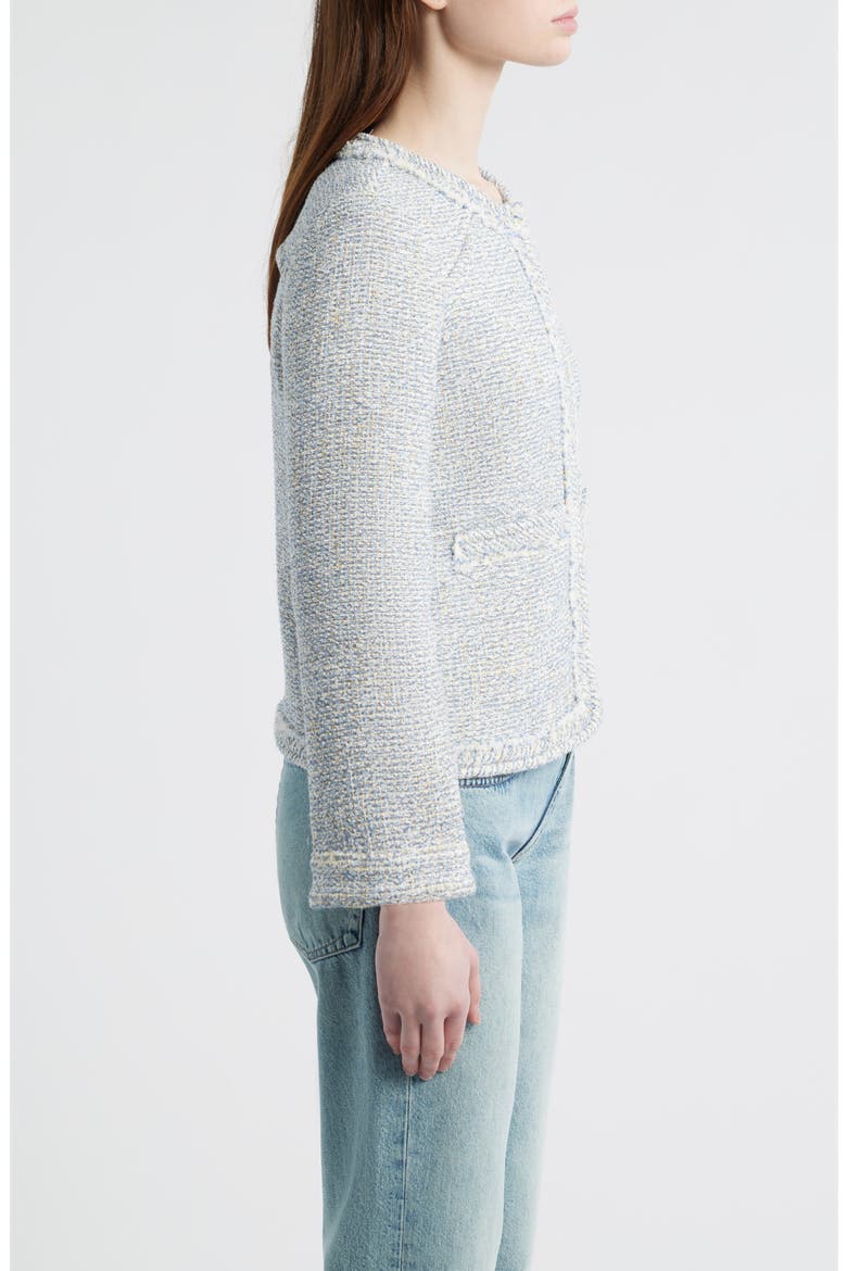 Clarice Cotton Blend Jacket, Alternate, color, BLUE MULTI