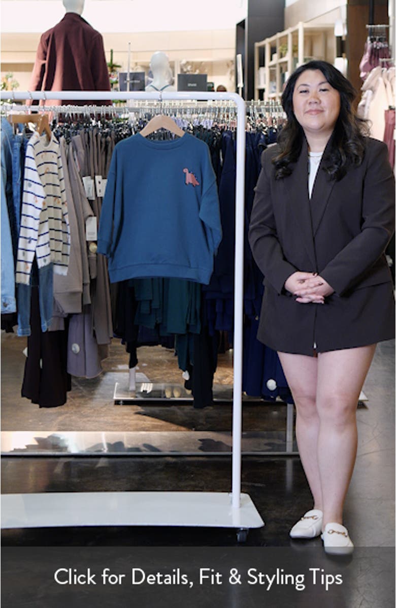 Kids' Dino Camp Cotton Graphic Sweatshirt, sales video thumbnail