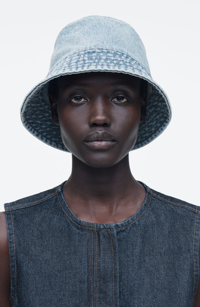 COS Denim Bucket Hat, Alternate, color, 