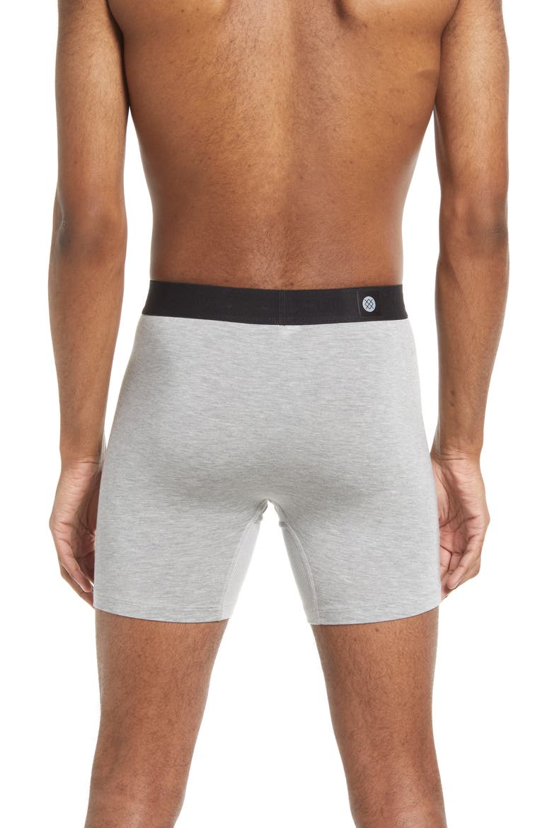 Men's Regulation Solid Boxer Briefs, Alternate, color, HEATHERGRE