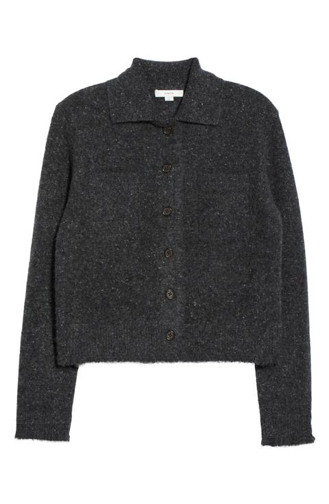 Shrunken Donegal Cashmere Cardigan