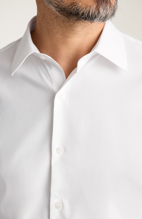 Bonobos Tech Slim Fit Solid Button-up Shirt In White